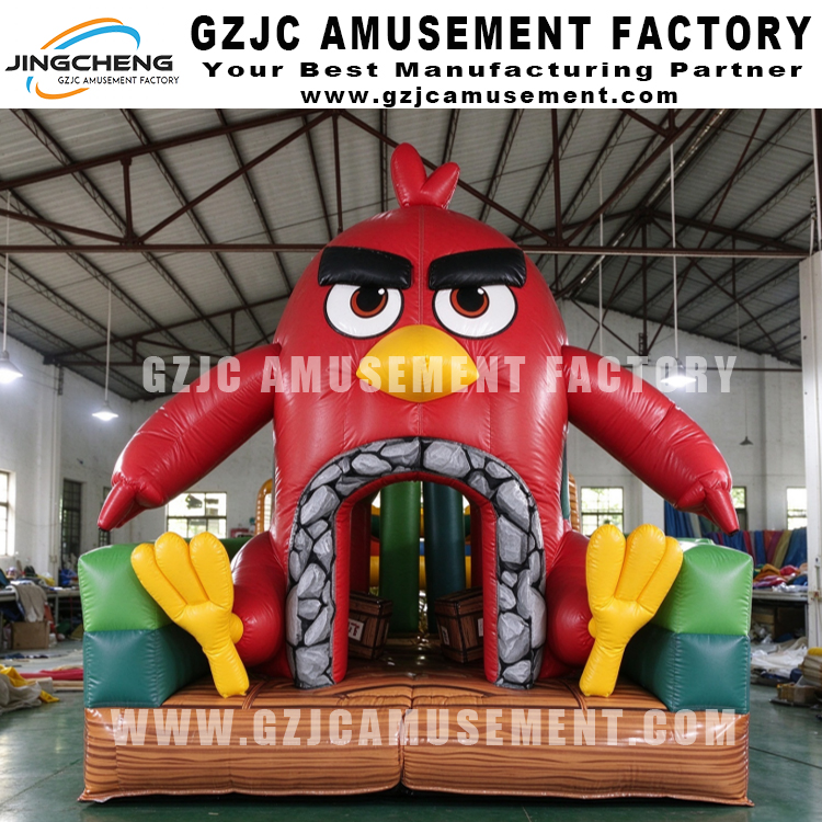Angry Bird Themed Inflatable Bounce Combo