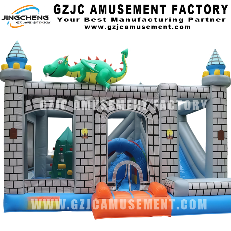 Commercial Inflatable Bounce House With Slide Combo
