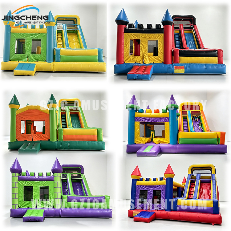 Commercial Inflatable Castle Combo With Slide