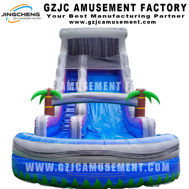 Custom Park Attraction Inflatable PVC Water Slide