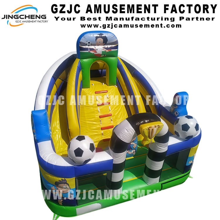 Football Sport Inflatable Bounce House Slide Combo
