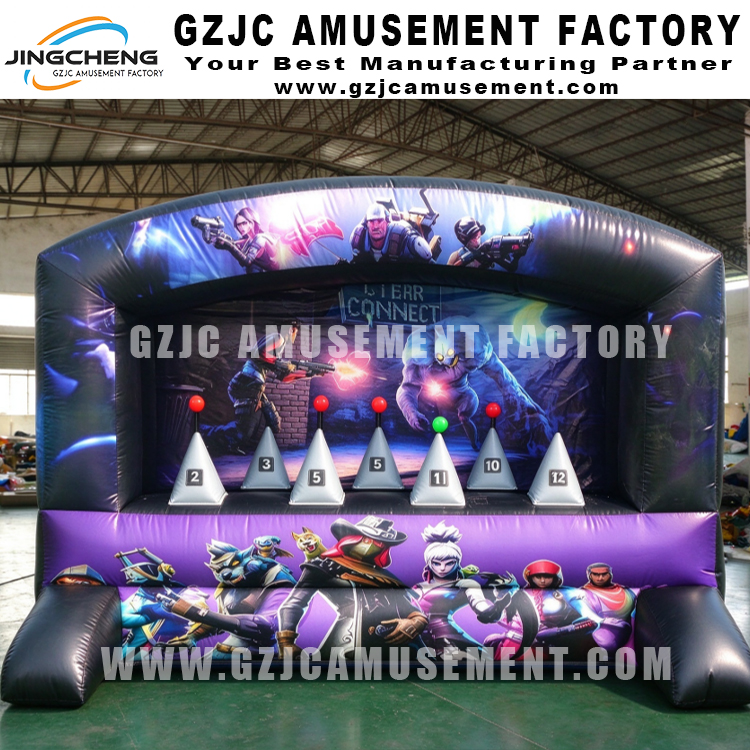 Game Theme Inflatable Shooting Gallery