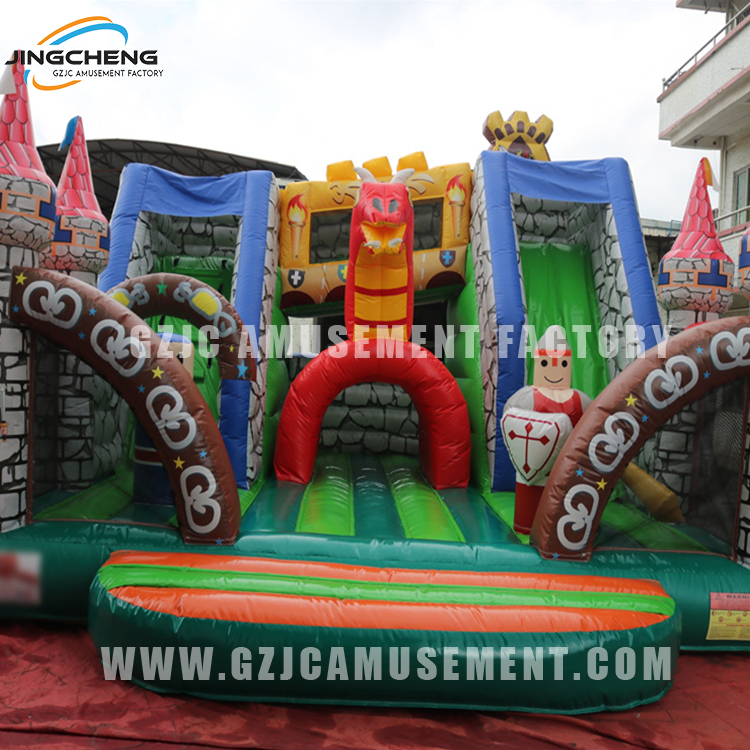 Middle Ages Double Slide Inflatable Slide