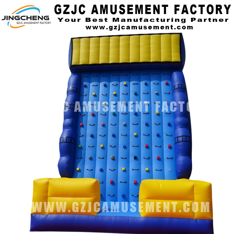 Outdoor Giant Kids Interactive Inflatable Rock Climbing Wall