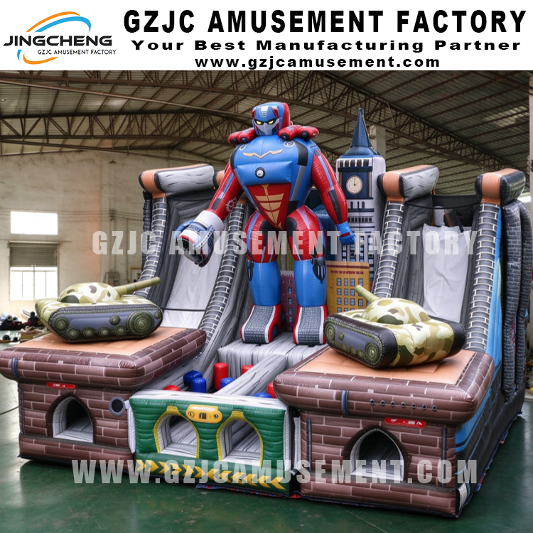 Robot Warrior Inflatable Playground Combo