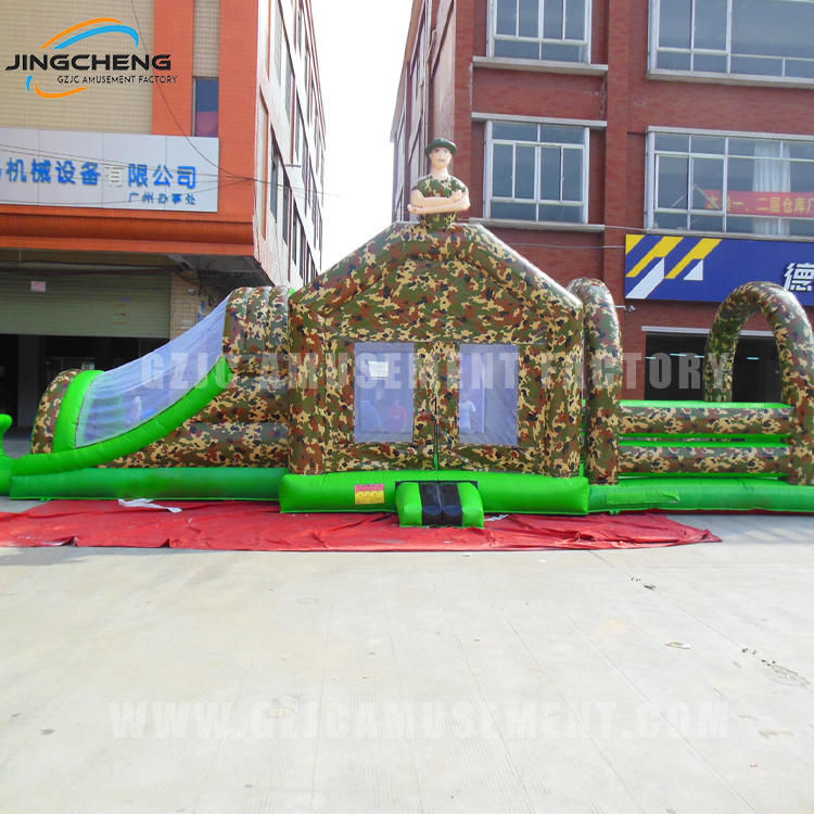 Super Long Inflatable Bouncer Castle Obstacle Course